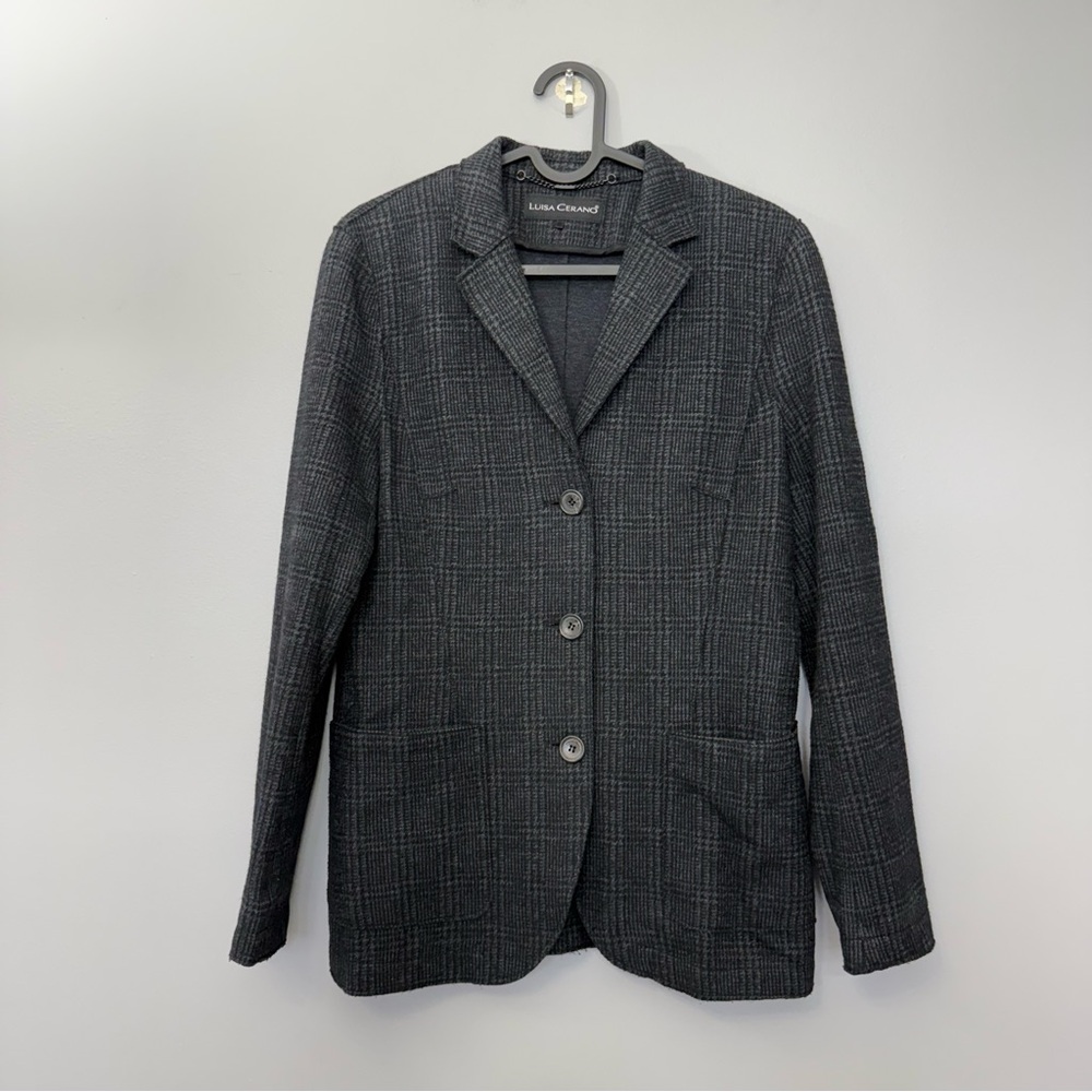 LUISA CERANO Wool Blend Blazer size US 8
